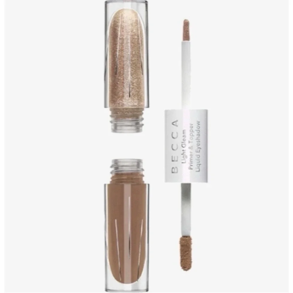Becca Cosmetics Light Gleam Primer & Topper Liquid Eyeshadow -Golden Hour- NWOB